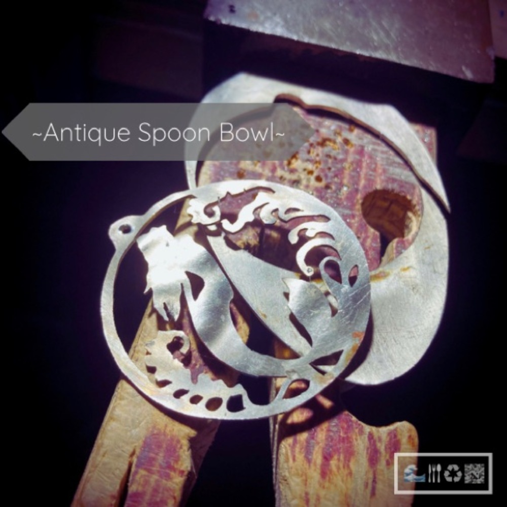 Recycled Antique Spoon Necklace “Acine” 1851 🧜‍♀️ “Under the Sea” 🌊 Collection